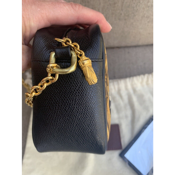 Immaculate Vintage Wathne Peacock Silk And Leather Bag - Picture 10 of 10